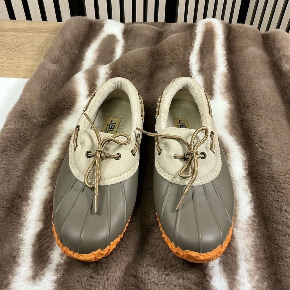 JBU Women’s Gray and Tan Shoes, Sz 7.5